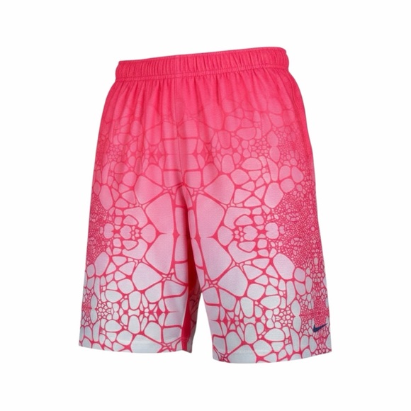Nike Men's Dri-Fit LeBron Tamed Allover-Print Pink Basketball Shorts Size L - Picture 2 of 7